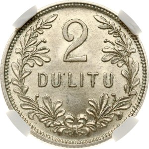 Lithuania 2 Litu 1925 NGC MS 63