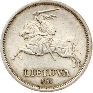 Lithuania 5 Litai 1936 Basanavicius