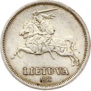 Lithuania 5 Litai 1936 Basanavicius