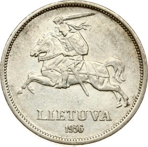 Lithuania 5 Litai 1936 Basanavicius