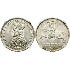 Lithuania 10 Litų 1936 Vytautas NGC MS 62
