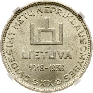 Lithuania 10 Litu 1938 Antanas Smetona NGC MS 62