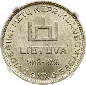 Lithuania 10 Litu 1938 Antanas Smetona NGC MS 62