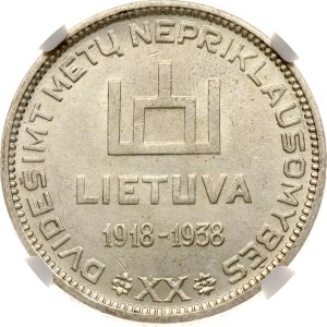 Lithuania 10 Litu 1938 Smetona NGC MS 61