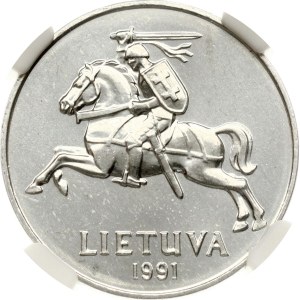 Lithuania 2 Centai 1991 NGC MS 66