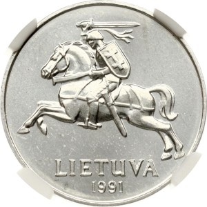 Lithuania 2 Centai 1991 NGC MS 66