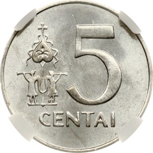 Lithuania 5 Centai 1991 NGC MS 66