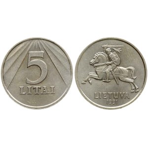 Lithuania 1 Centas - 5 Litai 1991 SET Lot of 9 Coins