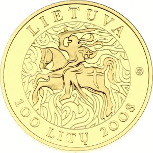 Lithuania 100 Litu 2008 Millennium of the mention of the name of Lithuania