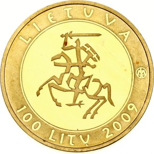 Lithuania 100 Litu 2009 Millennium of the first mention of the name 'Lithuania'