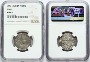 Livonia Ferding 1556 Reval NGC MS 63