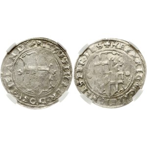 Livonia 1/2 Mark 1556 Riga NGC MS 61