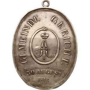 Livonia under Russian Empire Courland Badge 1818 'Chairman of the Magistrate's Court of Courland'