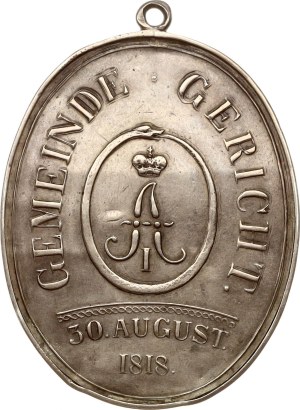 Livonia under Russian Empire Courland Badge 1818 'Chairman of the Magistrate's Court of Courland'