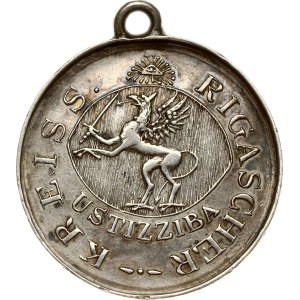 Livland AR medallic badge of Ustizziba 1820 Riga