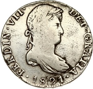 Mexico 8 Reales 1821 JJ
