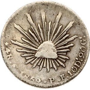 Mexico 4 Reales 1859 Go PF