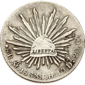 Mexico 8 Reales 1863 Mo TH