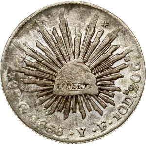 Mexico 8 Reales 1868 Go YF