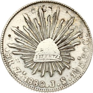 Mexico 8 Reales 1880 Zs JS
