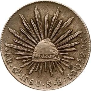 Mexico 8 Reales 1880 Go SB