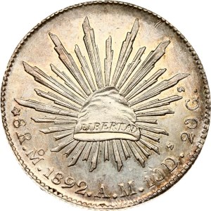 Mexico 8 Reales 1892 Mo AM