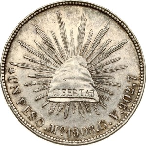 Mexico Peso 1908 Mo GV