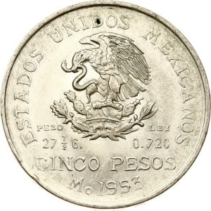 Mexico 5 Pesos 1953 Mo
