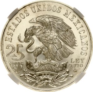 Mexico 25 Pesos 1968 Mo Olympic Games NGC MS 67
