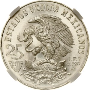 Mexico 25 Pesos 1968 Mo Olympic Games NGC MS 65+