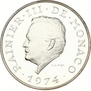 Monaco 100 Francs 1974 Anniversary of Reign