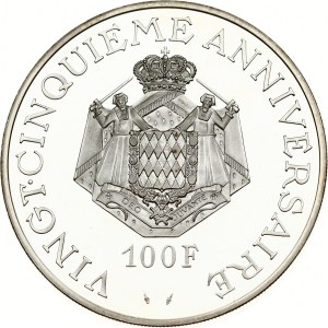 Monaco 100 Francs 1974 Anniversary of Reign