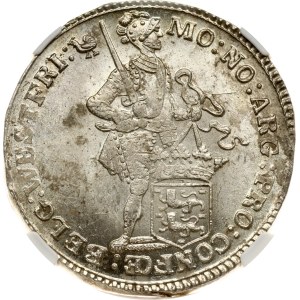Netherlands West Friesland Silver Ducat 1757 NGC MS 63