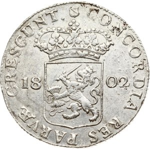 Netherlands Batavian Republic Utrecht Silver Ducat 1802