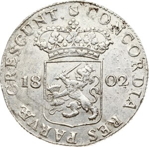Netherlands Batavian Republic Utrecht Silver Ducat 1802