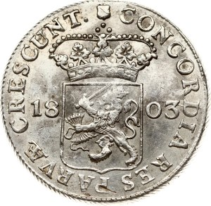 Netherlands Batavian Republic Utrecht Silver Ducat 1803