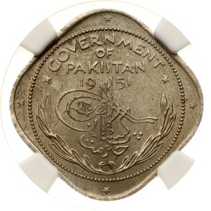 Pakistan 2 Annas 1951 NGC MS 66 TOP POP