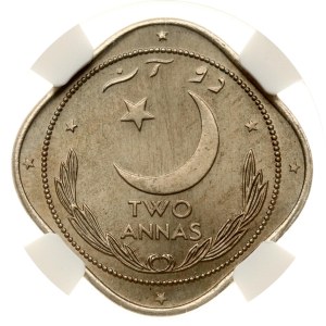 Pakistan 2 Annas 1951 NGC MS 66 TOP POP
