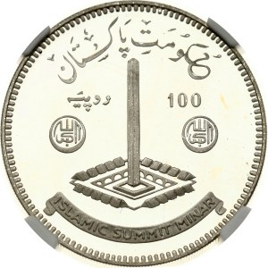 Pakistan 100 Rupees 1977 Islamic Summit Conference NGC PF 68 ULTRA CAMEO