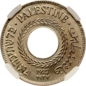 Palestine 5 Mils 1927 NGC MS 67
