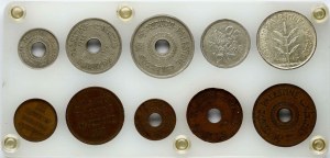Palestine 1-100 Mils 1927-1944 Set Lot of 10 Coins