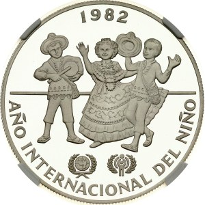 Panama 10 Balboas 1982 CHI Year of the Child NGC PF 69 ULTRA CAMEO