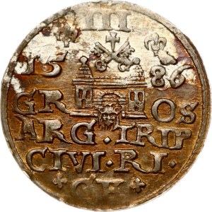 Poland Trojak 1586 Riga (R)