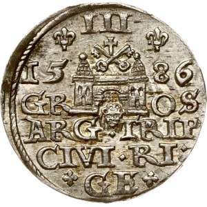 Poland Trojak 1586 Riga