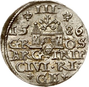 Poland Trojak 1586 Riga