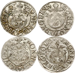 Poland Poltorak 1621-1630 Lot of 4 coins