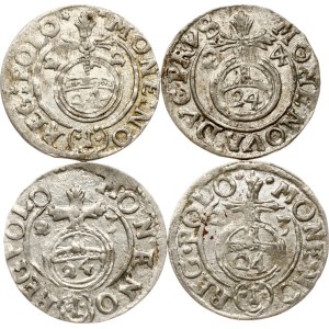 Poland Poltorak 1622-1624 Lot of 4 coins