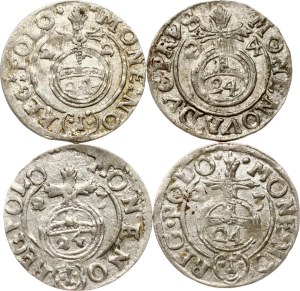 Poland Poltorak 1622-1624 Lot of 4 coins