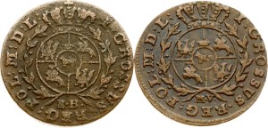 Poland Grosz 1790 EB & 1794 MV Lot of 2 coins