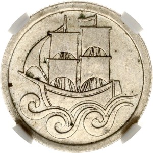 Poland Danzig 1/2 Gulden 1923 NGC AU 58